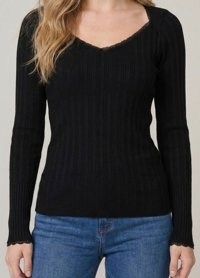 The Delicate Lace Ruched Top