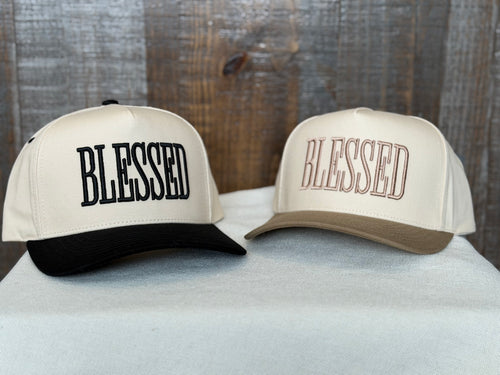 Blessed Embroidered Two-Tone Trucker Hat