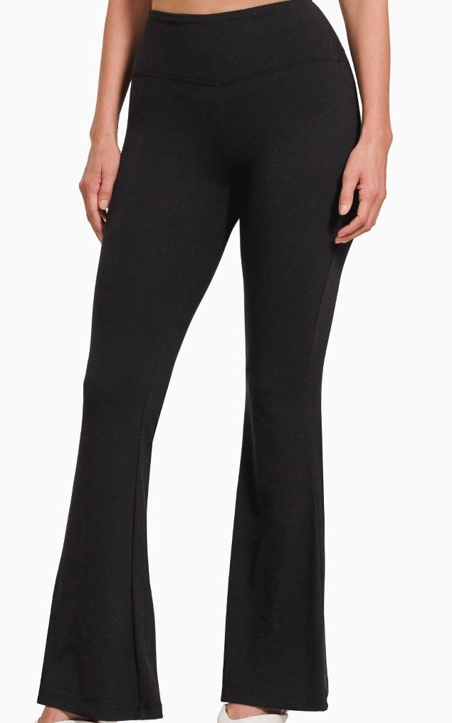 Buttery Soft High-Waist Flare Leggings